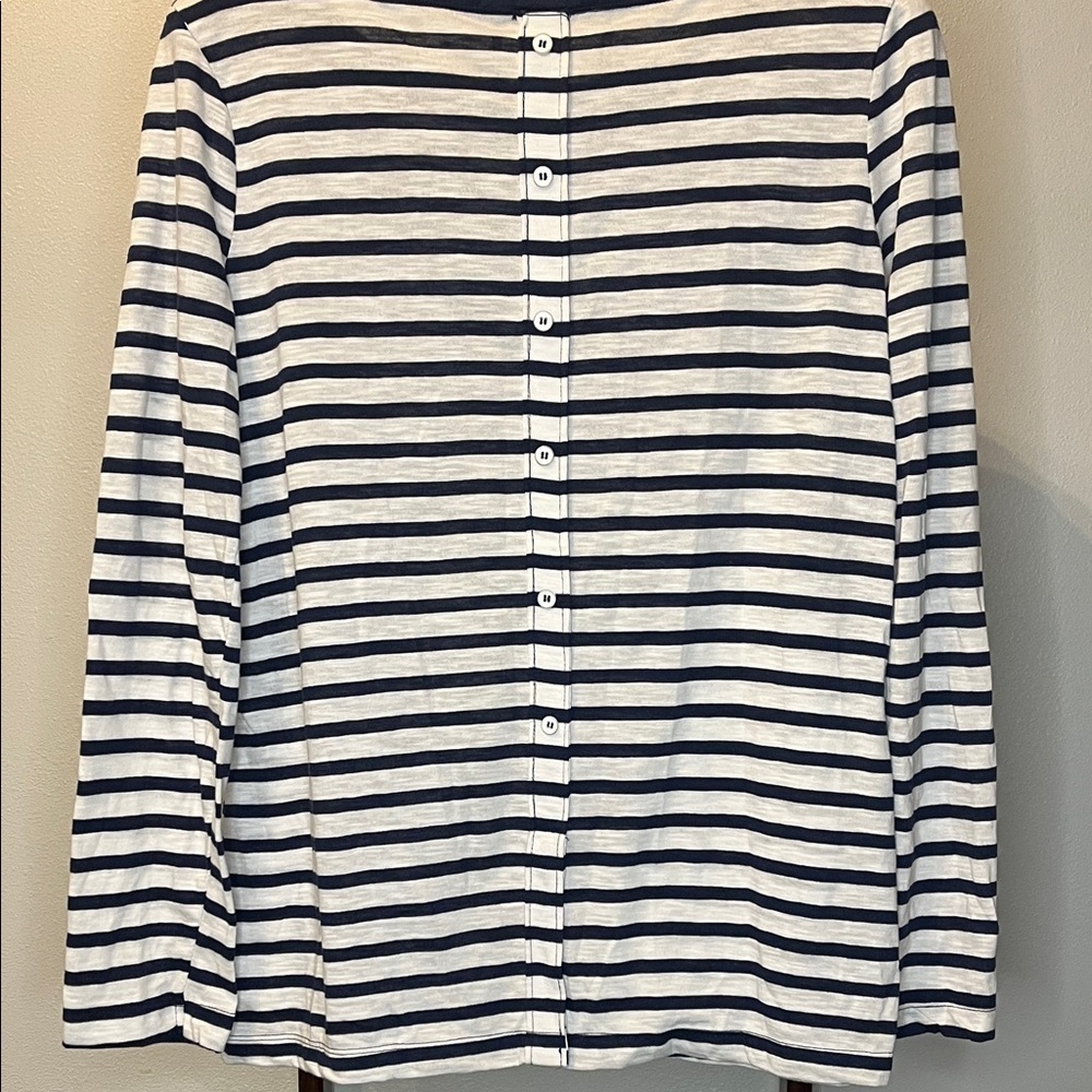 Splendid Navy and White Striped Tee - Picture 3 of 6